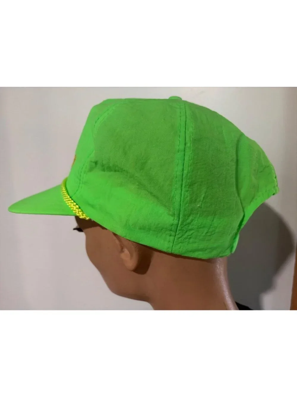 Cat / Beckwith Machinery Company Hat Neon Green Snapback Adjustable Cap